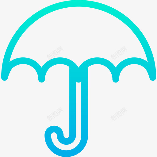 雨伞物流配送9梯度图标svg_新图网 https://ixintu.com 梯度 物流配送 雨伞