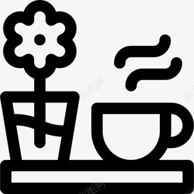 咖啡母亲节23直系图标图标