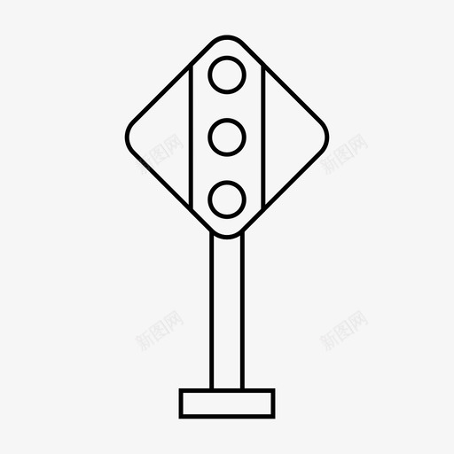 红绿灯规则信号灯图标svg_新图网 https://ixintu.com 信号灯 停车 施工 红绿灯 规则