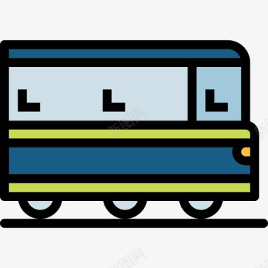 火车旅行165线颜色图标图标