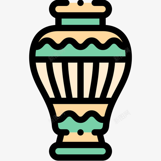 陶器摩洛哥9线性颜色图标svg_新图网 https://ixintu.com 摩洛哥 线性 陶器 颜色
