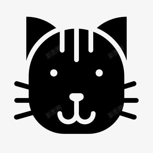 猫动物家养宠物图标svg_新图网 https://ixintu.com 动物 动物园 字形 宠物 家养