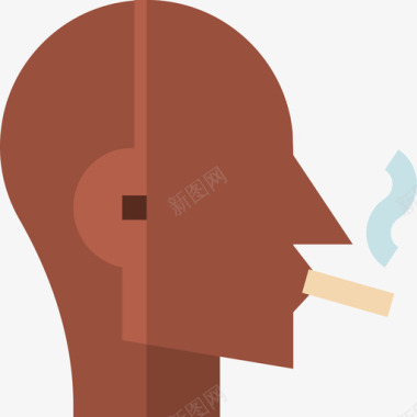 吸烟者烟草3扁平图标图标