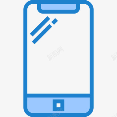 智能手机办公供应商6蓝色图标图标