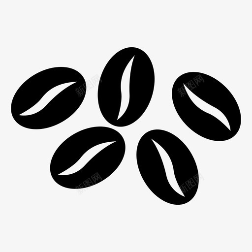 咖啡芳香咖啡豆图标svg_新图网 https://ixintu.com 咖啡 咖啡豆 天然 芳香 饮料