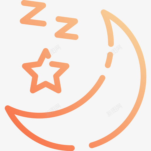 天文学睡眠6梯度图标svg_新图网 https://ixintu.com 天文学 梯度 睡眠