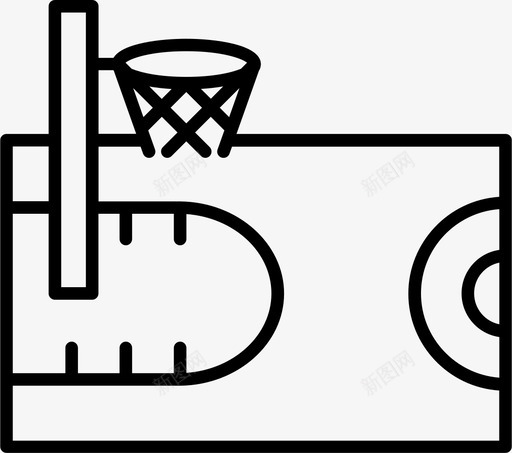 篮球篮球场篮球圈图标svg_新图网 https://ixintu.com 体育 城市元素 游戏 篮球 篮球圈 篮球场