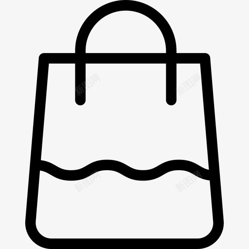 购物袋物流配送5直线图标svg_新图网 https://ixintu.com 物流配送 直线 购物袋