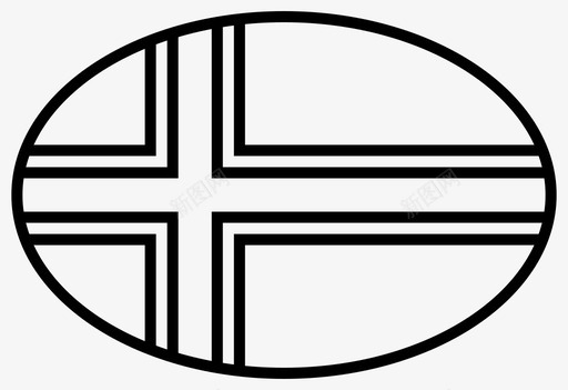 冰岛对话旗帜图标图标