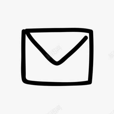 关闭邮件涂鸦电子邮件图标图标