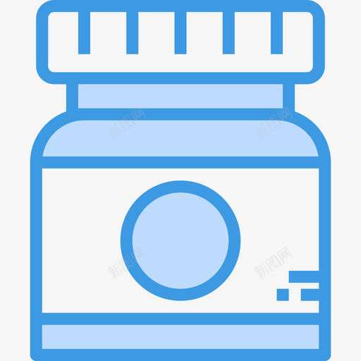 罐子家用蓝图标svg_新图网 https://ixintu.com 家用 罐子