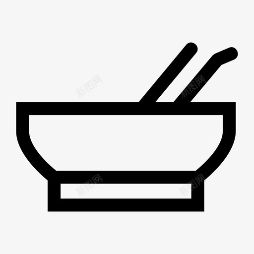 汤碗晚餐图标svg_新图网 https://ixintu.com 勺子 晚餐 食物 饭菜