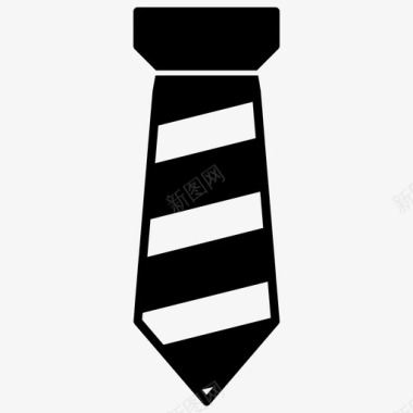 领带配饰时尚图标图标