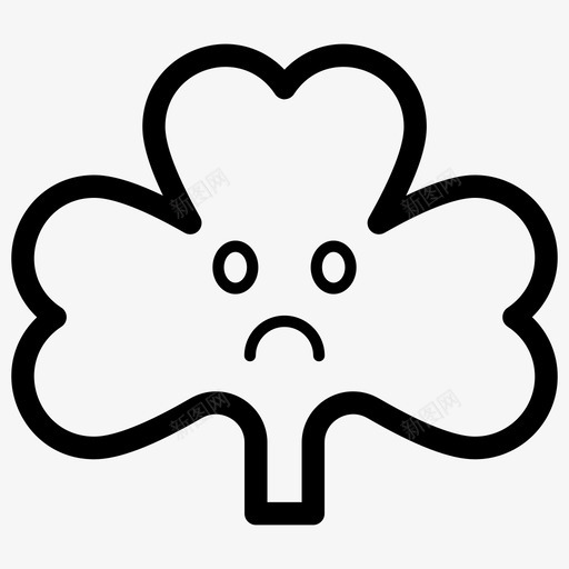 悲伤的香菜脸表情符号情绪图标svg_新图网 https://ixintu.com 悲伤的香菜脸 情绪 表情符号 表情符号线向量图标