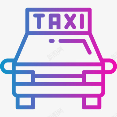出租车交通109坡度图标图标