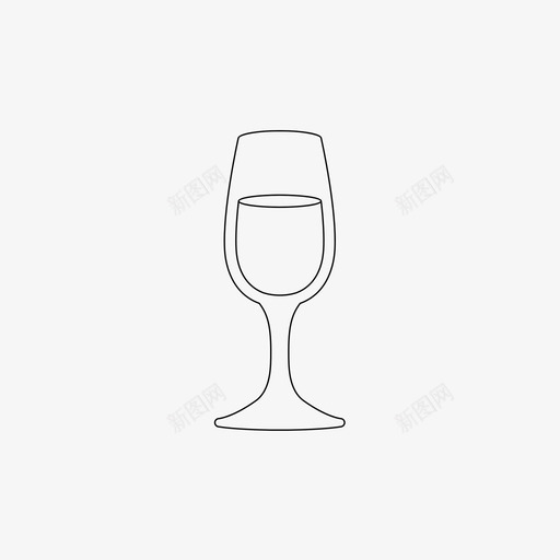 雪利酒或波特玻璃酒吧鸡尾酒图标svg_新图网 https://ixintu.com 灌装 玻璃器皿 葡萄酒 酒吧 雪利酒或波特玻璃 鸡尾酒 鸡尾酒和酒吧玻璃器皿