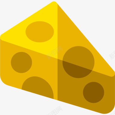 奶酪农场奶酪43扁平图标图标