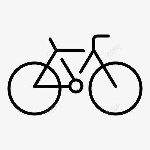 自行车手动自行车轮子图标svg_新图网 https://ixintu.com 其他 手动自行车 自行车 轮子