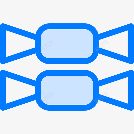 糖果万圣节100蓝色图标svg_新图网 https://ixintu.com 万圣节 糖果 蓝色