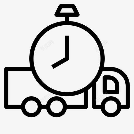 快速交货速度时间图标svg_新图网 https://ixintu.com 快速交货 时间 物流大纲 速度