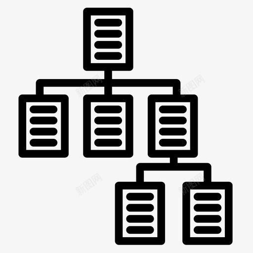 层次结构数据科学2线性图标svg_新图网 https://ixintu.com 层次结构 数据科学2 线性