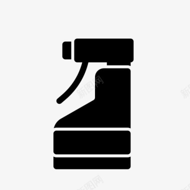 喷雾瓶清洁清洁服务图标图标