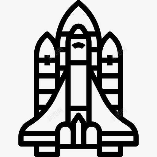 太空船123号太空船直线型图标svg_新图网 https://ixintu.com 123号 太空船 直线 线型