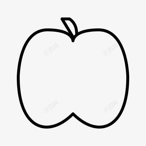 苹果碳水化合物食品图标svg_新图网 https://ixintu.com 新鲜 水果 碳水化合物 苹果 蔬菜 食品