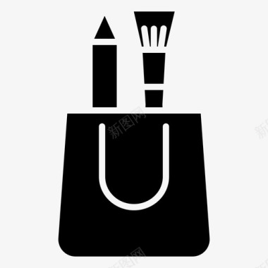 购物袋创意图标图标