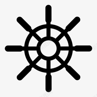 方向盘船船长图标图标