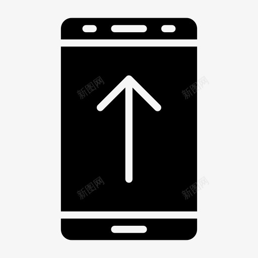 手机上传顶部uo图标svg_新图网 https://ixintu.com uo 手机上传 更新 营销技术字形 顶部