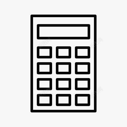 商务计算器货币图标svg_新图网 https://ixintu.com uiuxEssential 商务 数学 计算器 货币