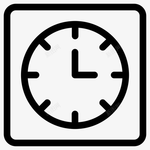 时钟闹钟时间图标svg_新图网 https://ixintu.com 定时 定时器 时钟 时间 闹钟