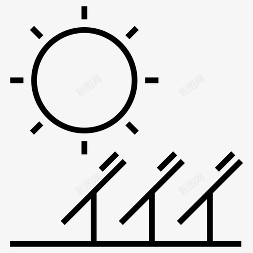 太阳能灯可再生能源太阳能图标svg_新图网 https://ixintu.com 再生 发电 可再 图标 太阳能 家庭 改善 能源