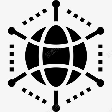 全球网络网络和数据库20填充图标图标