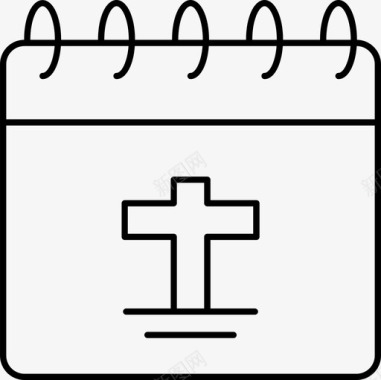 圣经日历宗教图标图标