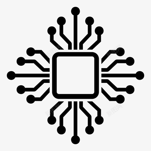 计算机大脑中央处理器图标svg_新图网 https://ixintu.com 中央处理器 大脑 核心 硬件 计数 计算机 设备