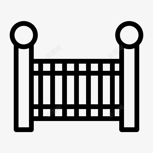 婴儿床孩子图标svg_新图网 https://ixintu.com 婴儿床 孩子