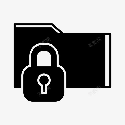 文件夹锁定公司文档图标svg_新图网 https://ixintu.com 公司 实体 文件 文件夹 文档 机密 锁定