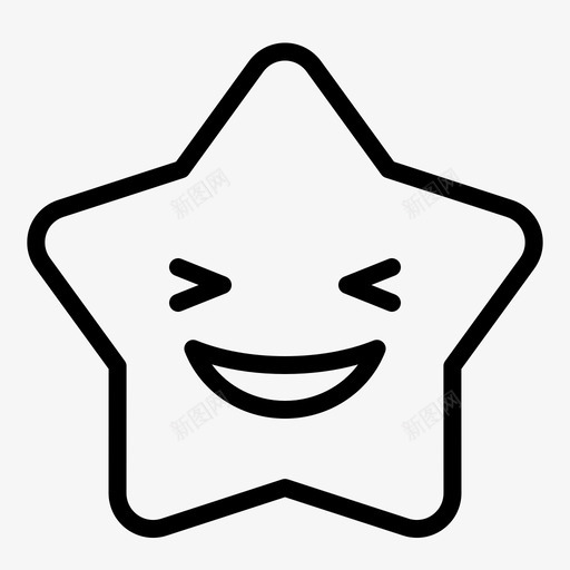 退出表情脸图标svg_新图网 https://ixintu.com 脸 表情 贴纸 轮廓表情 退出
