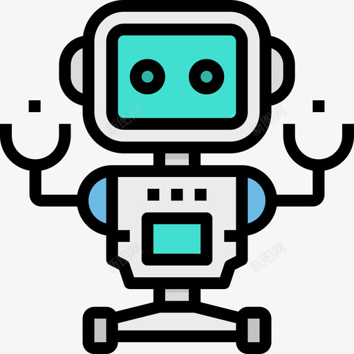 机器人数字商务4线性颜色图标svg_新图网 https://ixintu.com 数字商务4 机器人 线性颜色