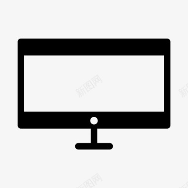 电视显示器屏幕图标图标