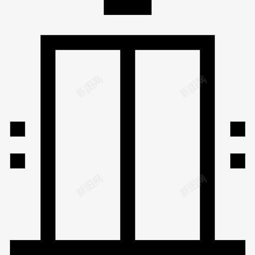 电梯房地产165直线图标svg_新图网 https://ixintu.com 房地产165 电梯 直线