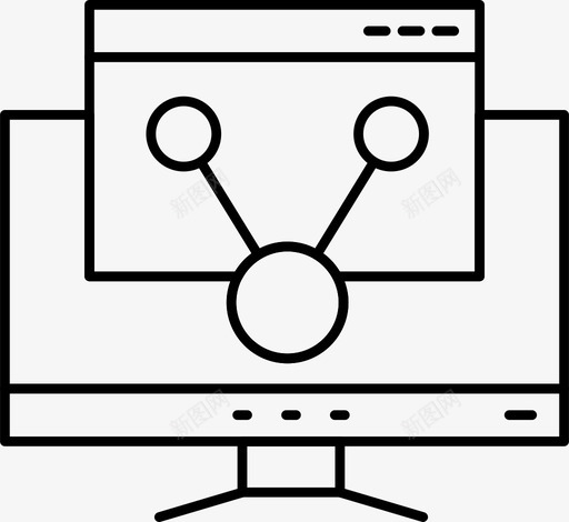 屏幕搜索引擎优化共享图标svg_新图网 https://ixintu.com 优化 共享 媒体 屏幕 搜索引擎 网络