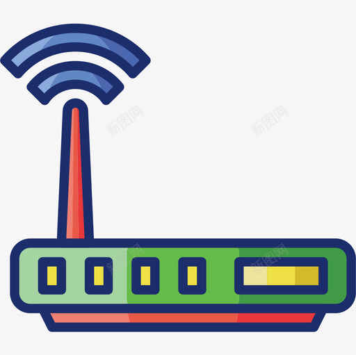 电子家用电器1线性颜色图标svg_新图网 https://ixintu.com 家用电器 电子 线性 颜色