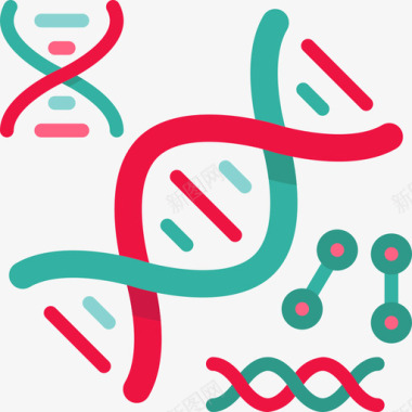 Dna医学138扁平图标图标