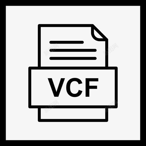 vcf文件文件图标文件类型格式svg_新图网 https://ixintu.com 41种文件格式 vcf文件文件图标 文件类型 格式