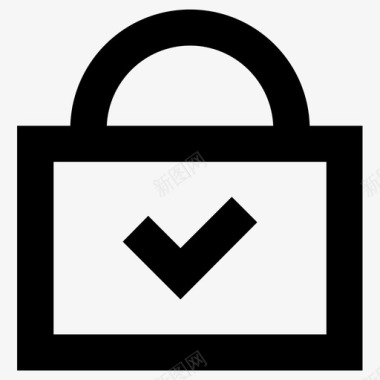 安全锁隐私图标图标