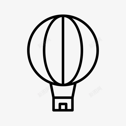 航空气球飞行图标svg_新图网 https://ixintu.com 旅游 旅行 气球 航空 飞行