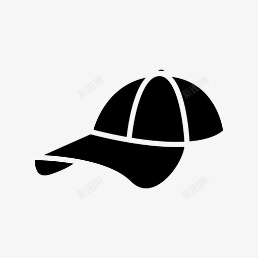 配件棒球帽服装图标svg_新图网 https://ixintu.com 夏季 服装 棒球 游戏 运动 配件 雕文